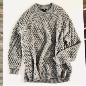 H&M Mock Neck Chunky Oversized Sweater